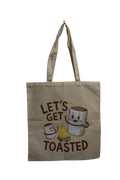 Canvas Tote Bag-Let's get toasted