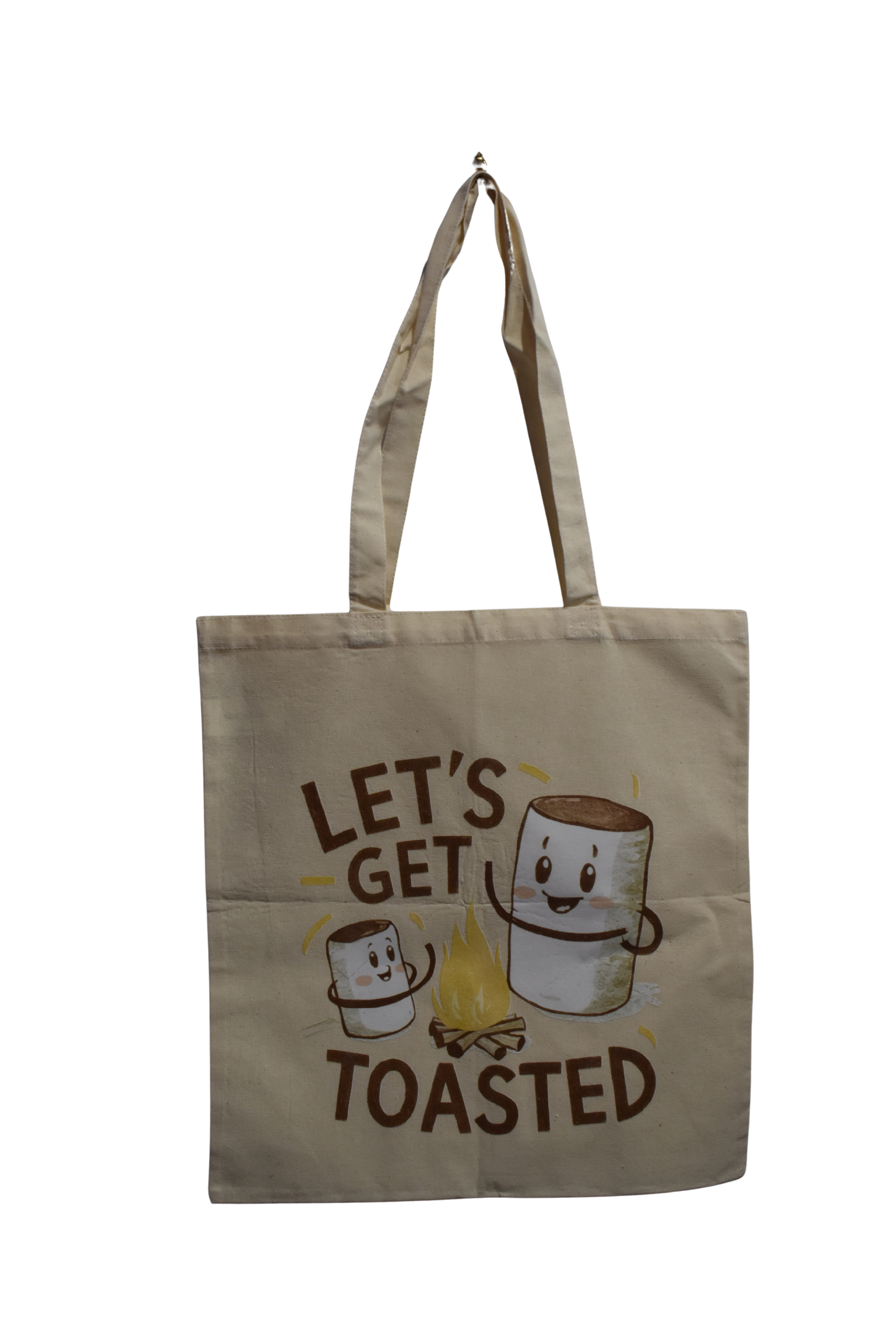 Canvas Tote Bag-Let's get toasted
