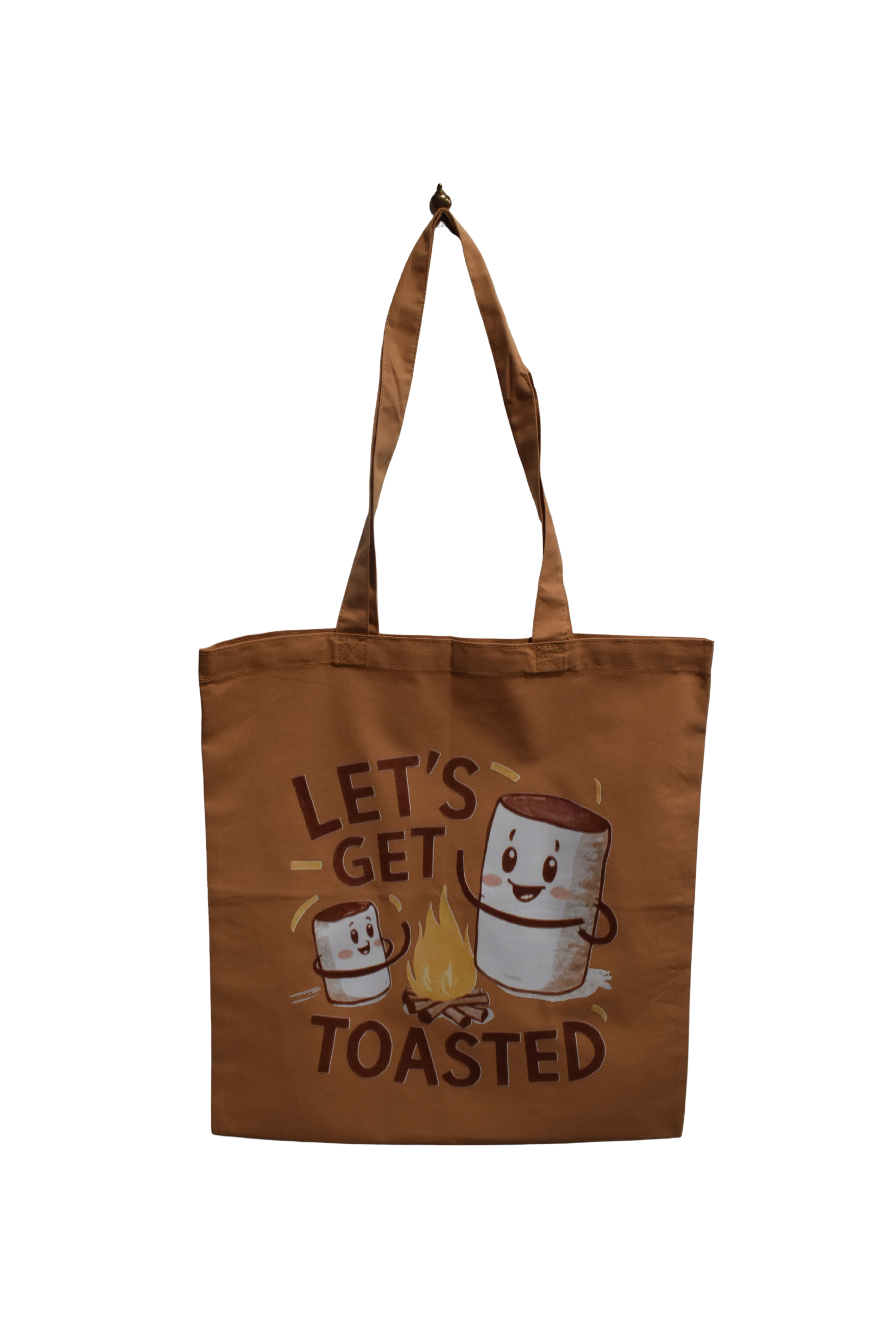 Canvas Tote Bag-Let's get toasted
