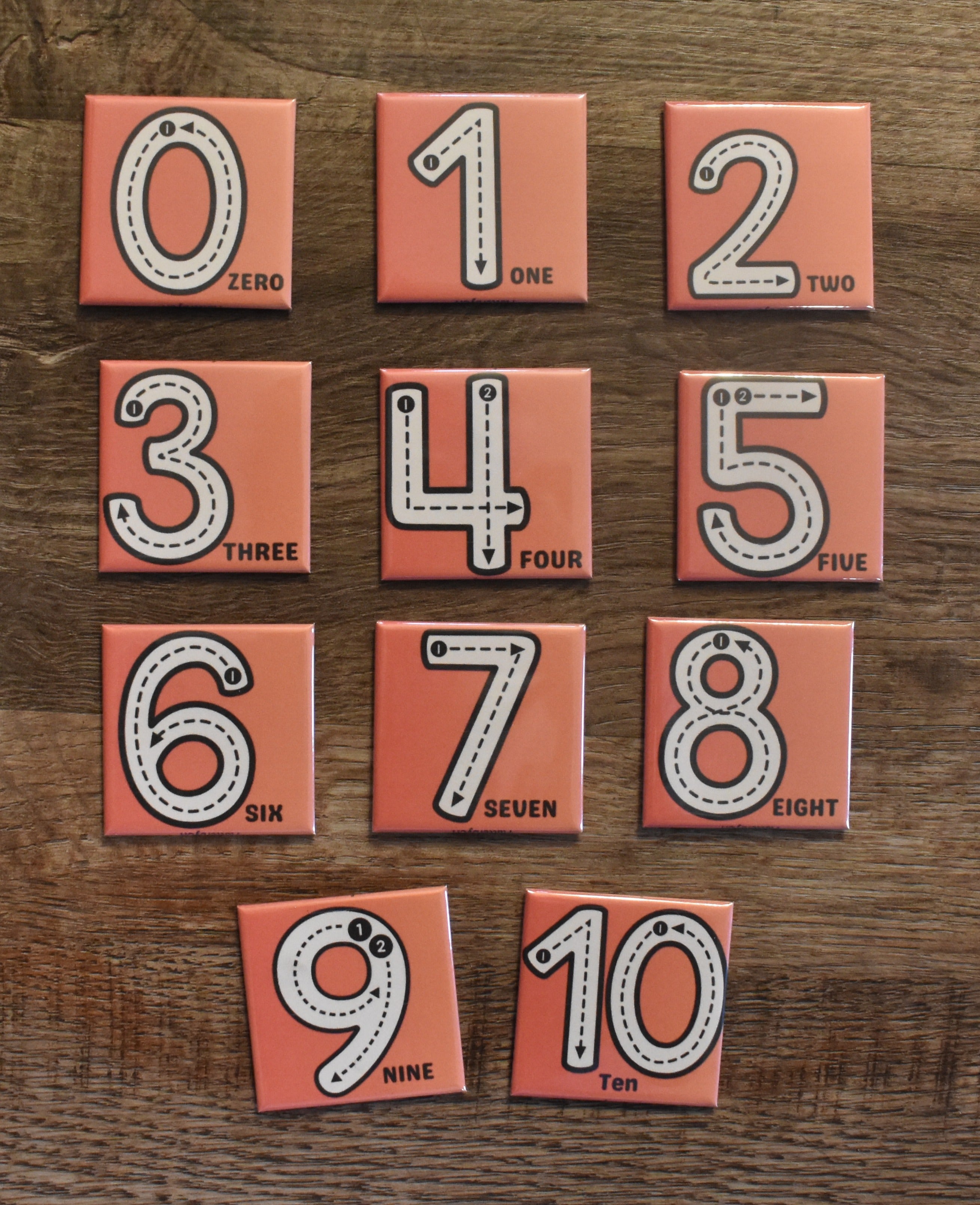 Dry Erase Tracing Magnet Numbers 1-10 Kit