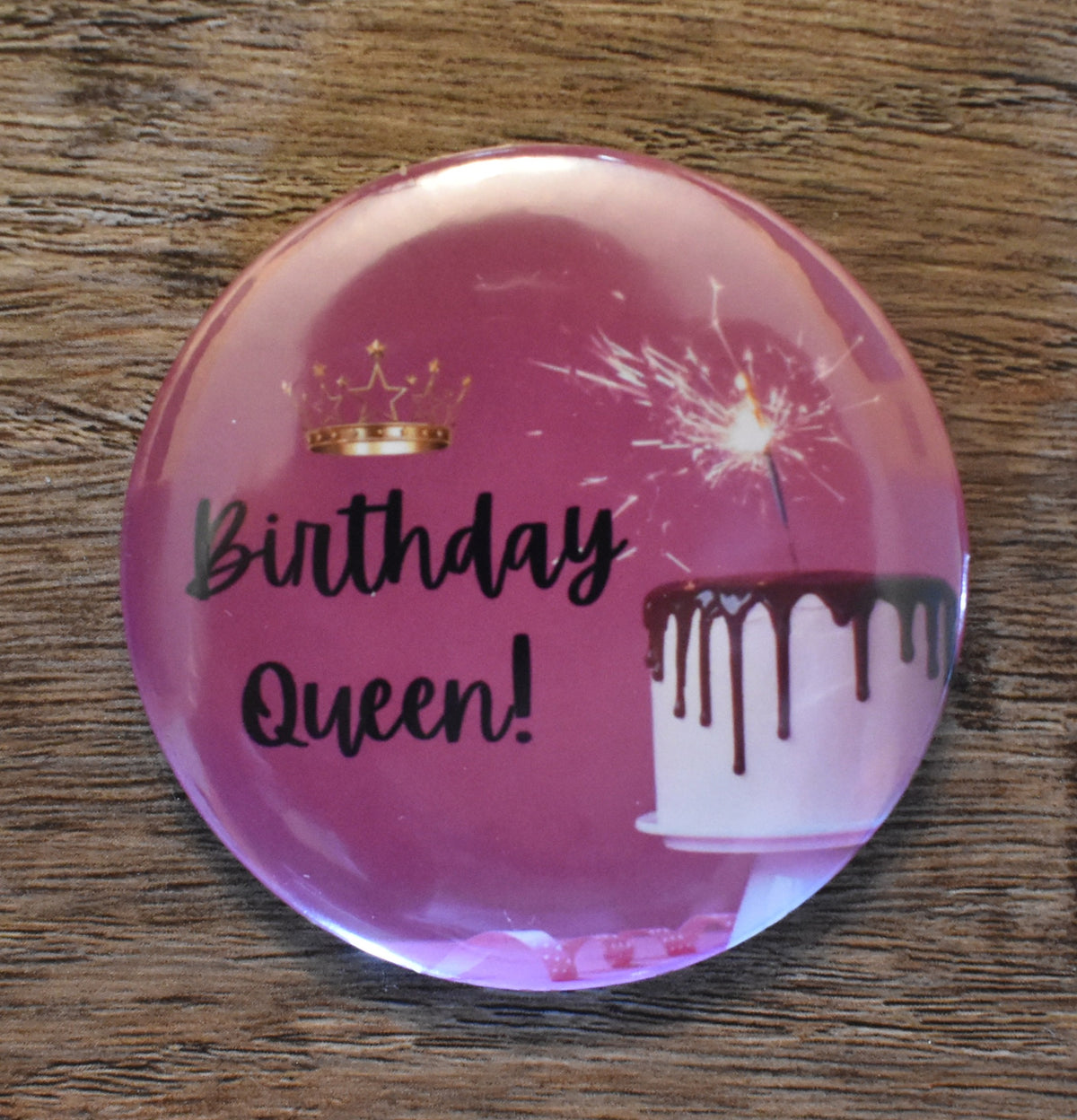 2 Inch Round Button-BIRTHDAY QUEEN