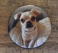 3 Inch Round Custom Made Photo Magnet-Set of 2
