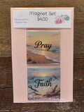2X2 Square Magnet Set-PRAY/FAITH