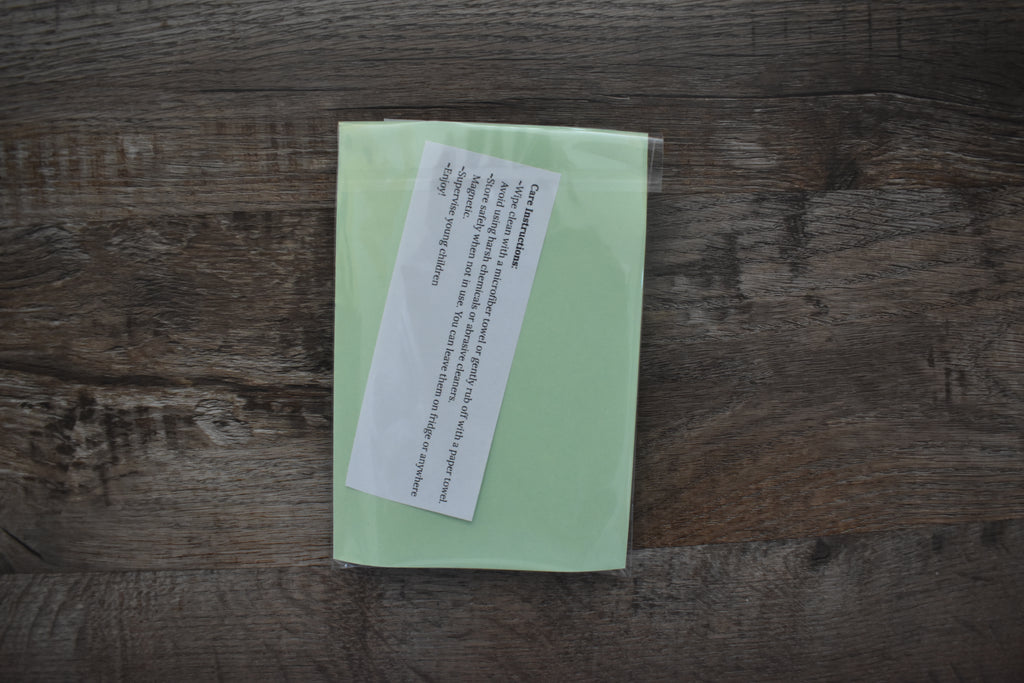 Dry Erase Coloring Magnet Set-Duck & Frog