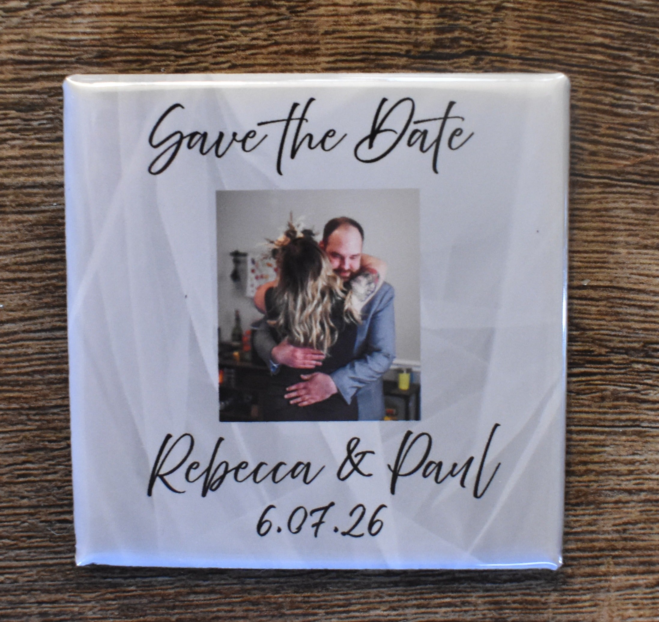 2x2 Square Save the Date Magnet