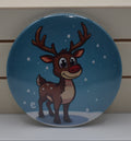 2 Inch Button-Christmas Reindeer (1)