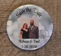 3 Inch Round Custom Made Save the Date Photo Magnet