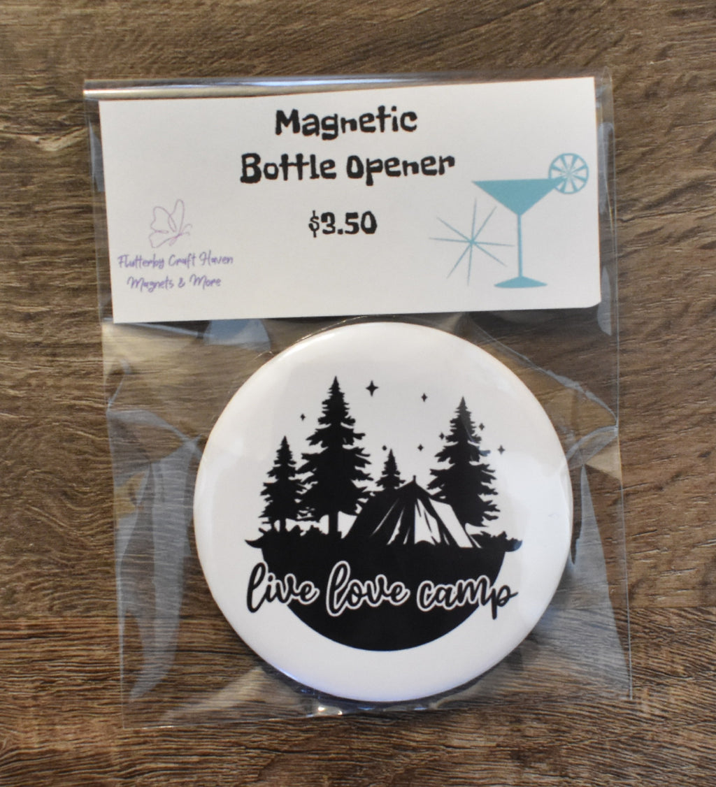Magnetic Bottle Opener-Live Love Camp