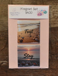 2X2 Square Magnet Set-TRUST/STAY