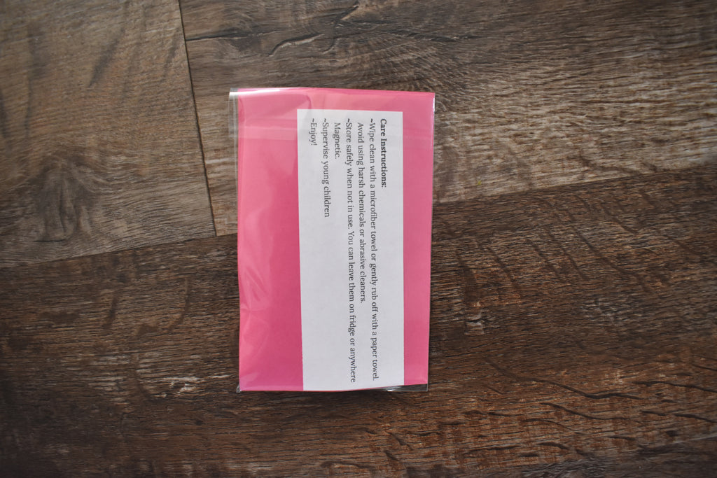 Dry Erase Coloring Magnet Set-Giraffe & Elephant