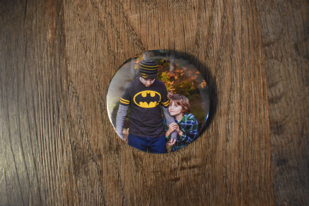 3 Inch Round Custom Made Photo Buttons-Set of 4