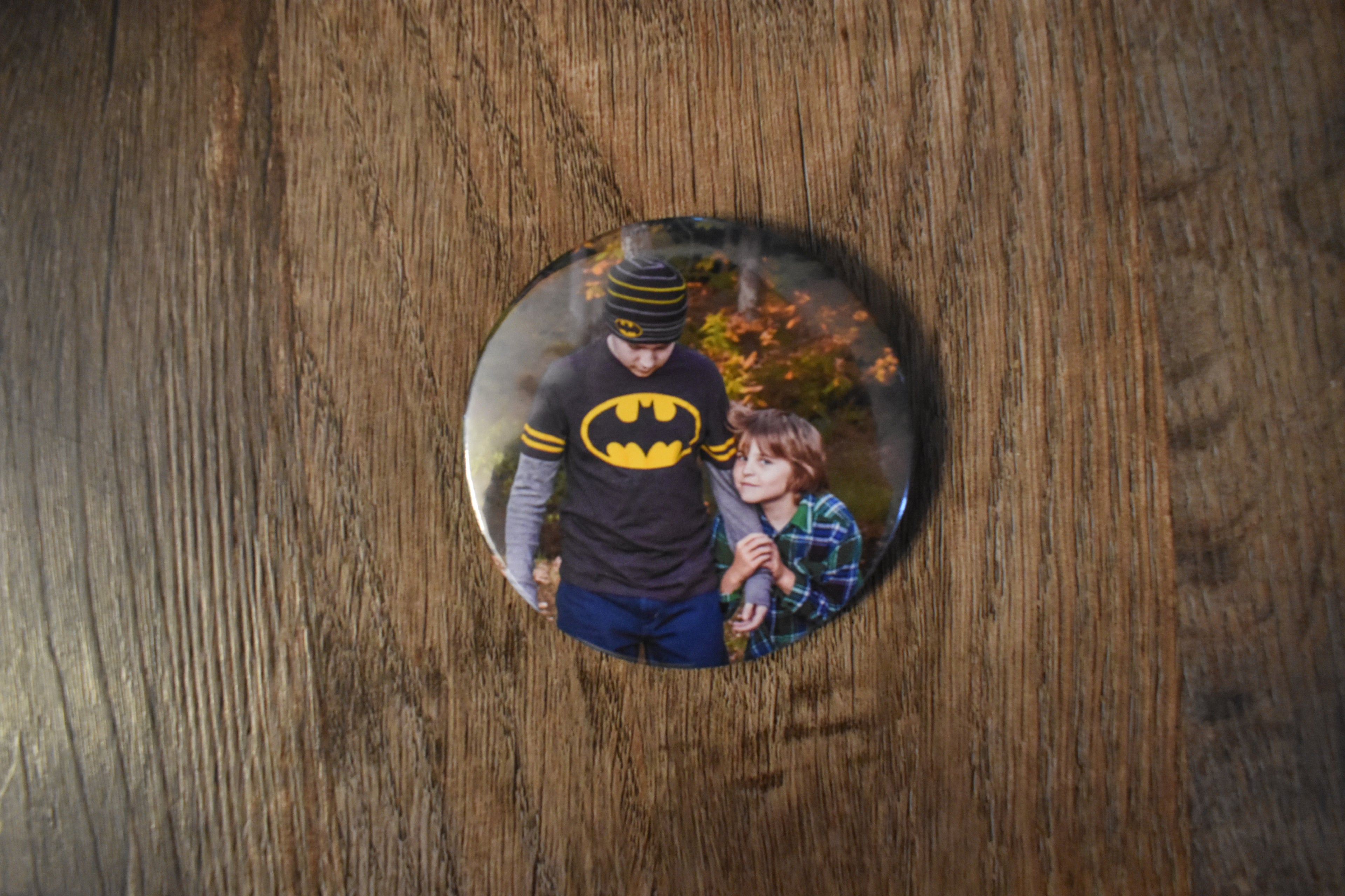 3 Inch Round Custom Made Photo Buttons-Set of 4