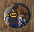 3 Inch Round Custom Made Photo Magnets-Set of 4
