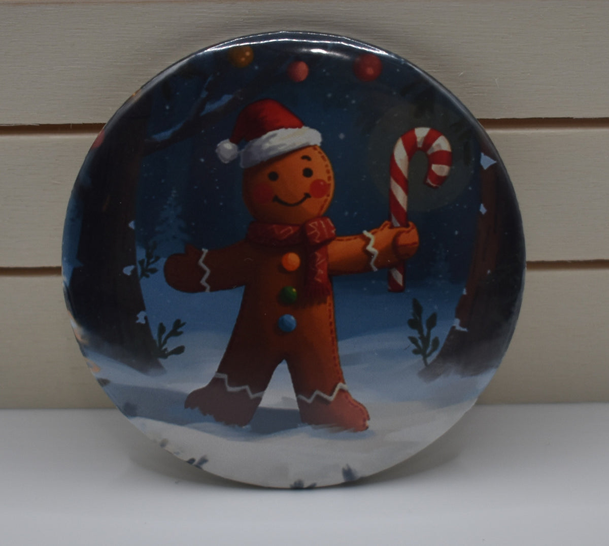 2 Inch Button-Gingerbread man