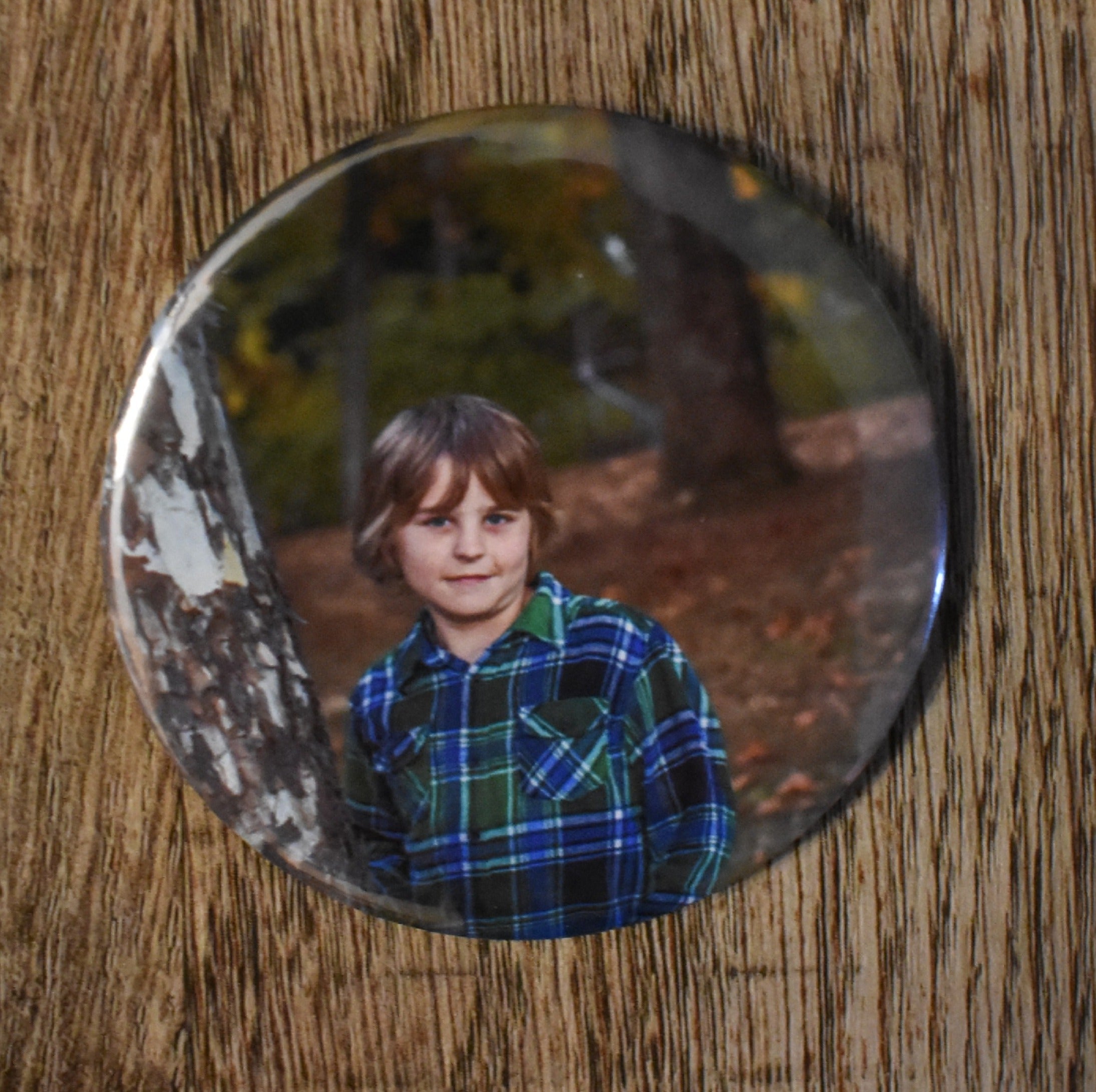 3 Inch Round Custom Made Photo Magnets-Set of 4
