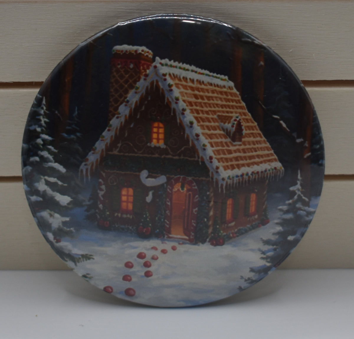 2 Inch Button-Christmas House
