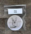 3 Inch Round Dog Magnet-CORGI