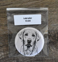 3 Inch Round Dog Magnet-LABRADOR