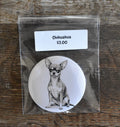 3 Inch Round Dog Magnet-CHIHUAHUA