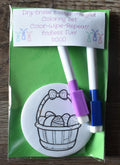 Dry Erase Easter Magnet Coloring Set-Basket