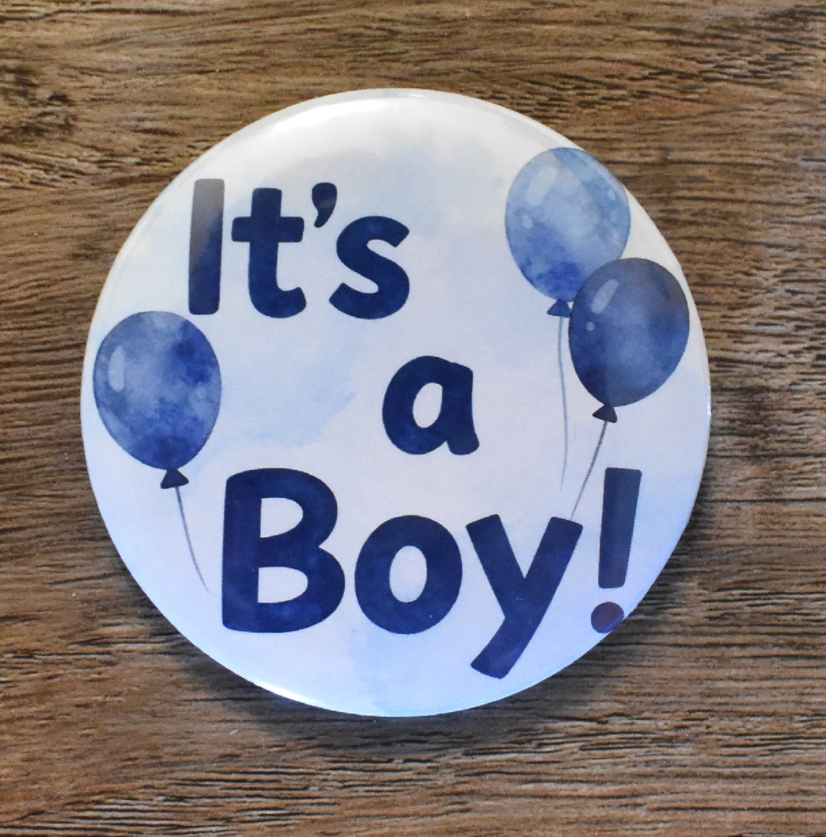 2 Inch Round Button It's a BOY (Pack of 10)