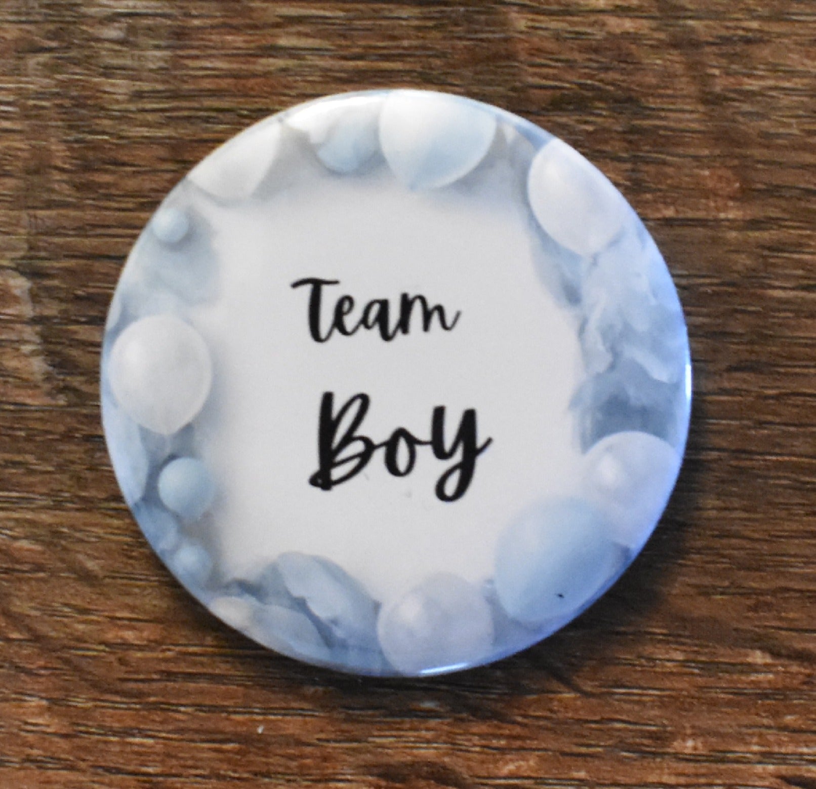 2 Inch Round Button TEAM BOY/GIRL (Pack of 10)