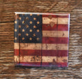 2x2 Square Magnet-AMERICAN FLAG