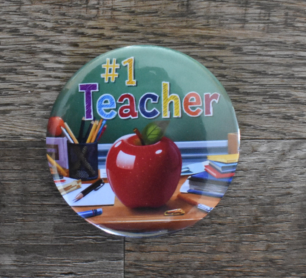 3 Inch Round Magnet TEACHER