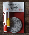 Dry Erase Valentine's Day Magnet Coloring Set-Heart & Envelope