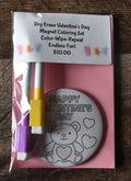 Dry Erase Valentine's Day Coloring Magnet Coloring Set-Bear