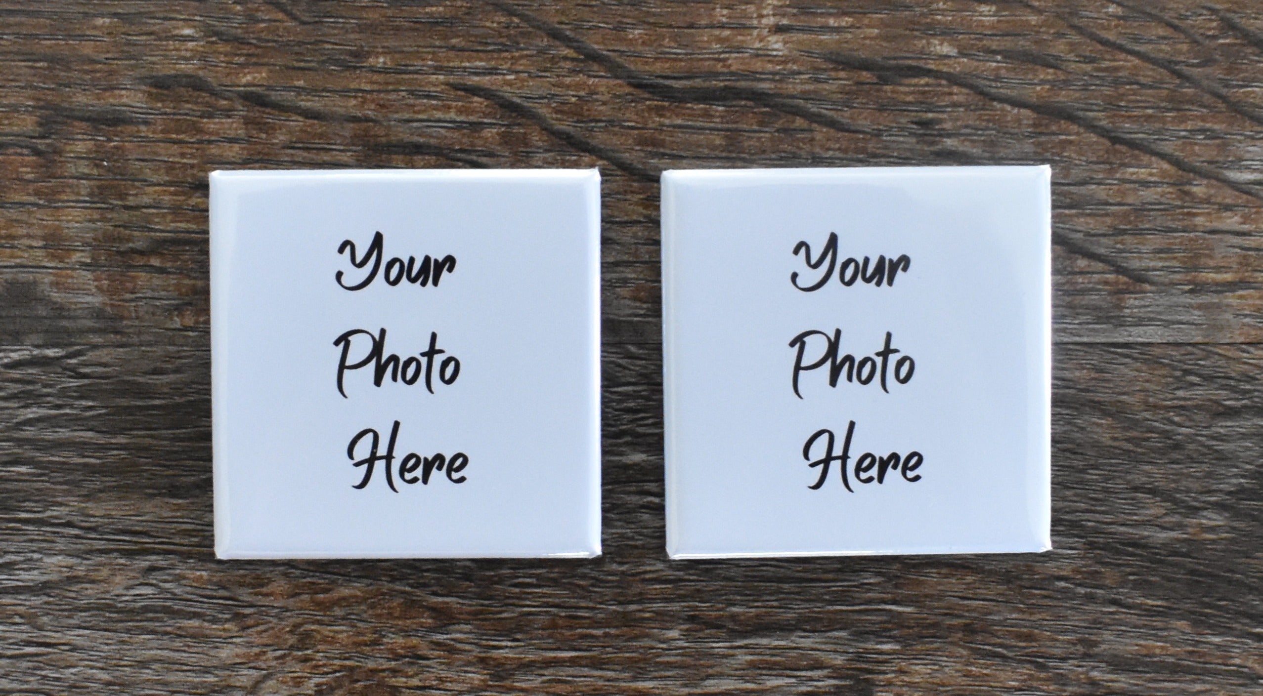 2x2 Square Custom Made Photo Magnet Set of 2