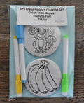 Dry Erase Coloring Magnet Set-Monkey & Bananas
