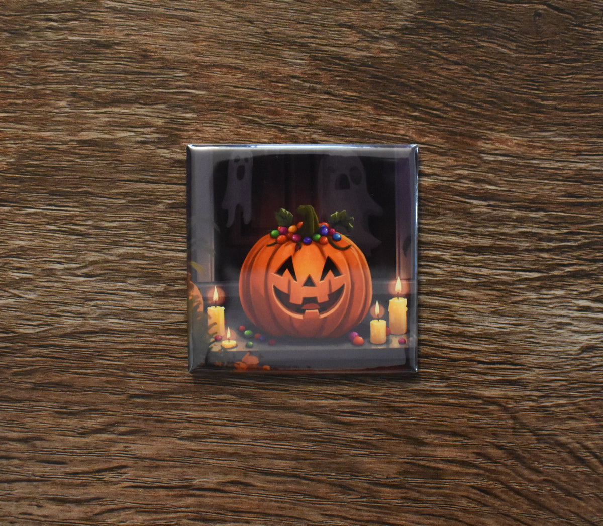 2x2 Square Halloween Magnet PUMPKIN