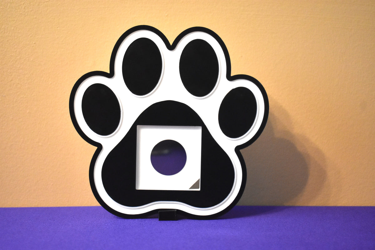 3D Printed Dog Paw 2x2 Magnet Frame