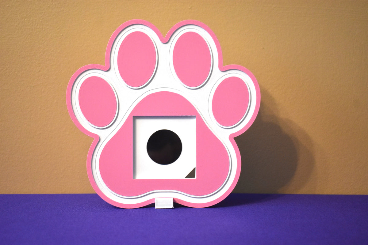 3D Printed Dog Paw 2x2 Magnet Frame