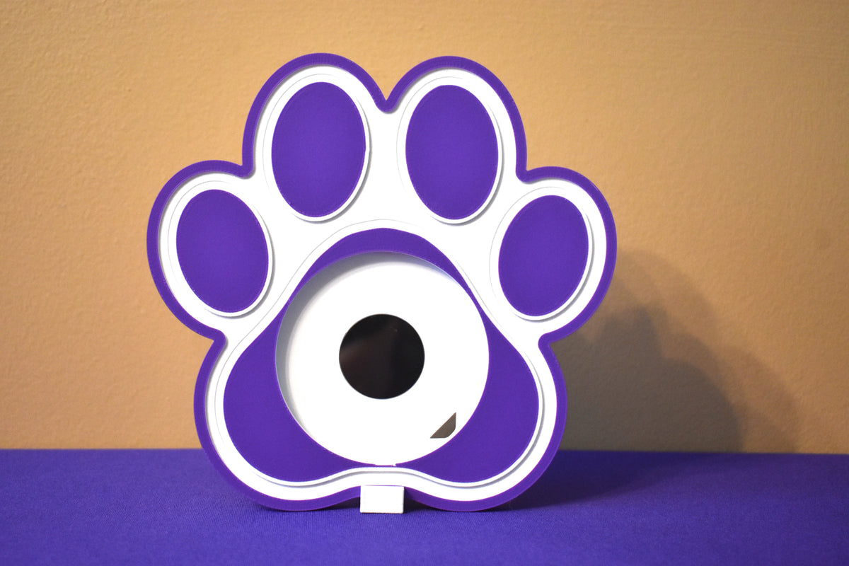 3D Printed Dog Paw 3 Inch Round Magnet Frame