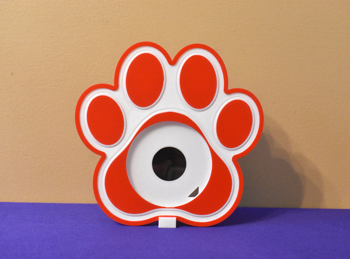 3D Printed Dog Paw 3 Inch Round Magnet Frame