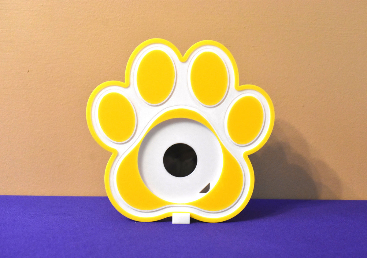 3D Printed Dog Paw 3 Inch Round Magnet Frame
